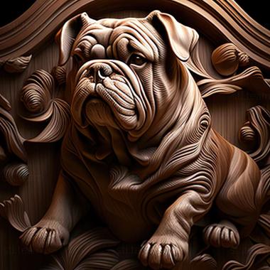3D model Bulldog campeiro dog (STL)